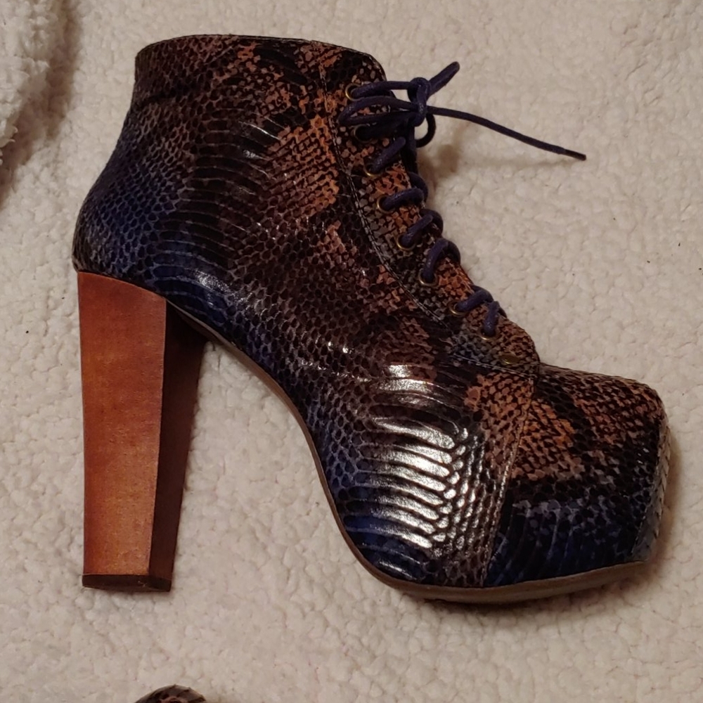 Snake skin jeffrey Campbell litas